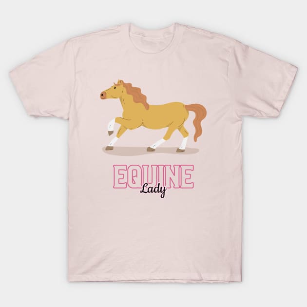 Lady Horse Rider Horses Horse Riding Horse Lover T-Shirt by Tip Top Tee's